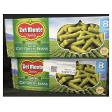 8 can pack of cut green beans, 14.5oz