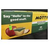 36 pack of sugar free motts apple sauce.