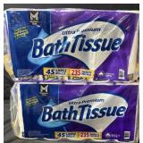 2- Ultra Premium Bath Tissue 45 rolls
