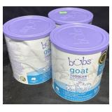 3- Bubs goat toddler nutritional drink 20oz each