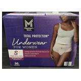 Total Protection womenï¿½s underwear size S 96ct