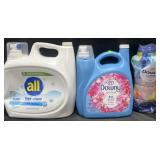 208 fl oz All detergent, 150 fl oz Downy fabric