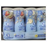 8-1.48oz Gerber puffs, variety pack