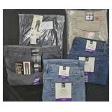 Men's size 36x30 slacks and size 36x32 jeans and