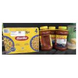 4 boxes of barilla pasta, 2 boxes penne, 2 boxes
