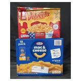18-7.25oz Kraft Mac & cheese, 8-12oz Velveeta