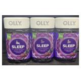 3- Olly Sleep 110 Gummies per container