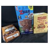12 protein bars half peanut butter chip half