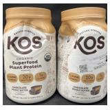 2-38.5 oz KOS organic superfood plant protein