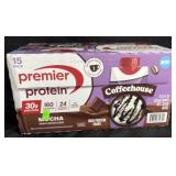 Premier 15 pack of coffeehouse protein shakes.