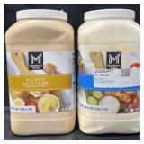 1 gal honey mustard & 1 gal ranch dressing