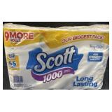 Scott individually wrapped long lasting 1-ply