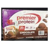 15 pack premier protein chocolate protein shake.