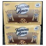 84-2oz Famous Amos chocolate chip cookies