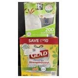 160ct. Box of Glad 13-Gallon Kitchen Trash Bags