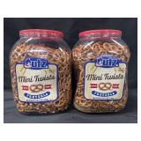 2-60 oz Utz mini twists pretzels