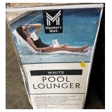 White Pool Lounger