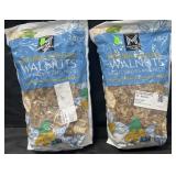 2-48oz natural shelled walnuts