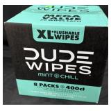 400ct. Box of XL Flushable Dude Wipes