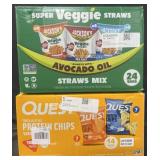 14-1.1oz Quest tortilla chips & 24-.75oz Super