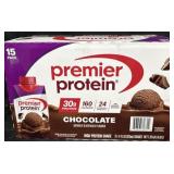 Premier Protein shakes chocolate flavored 15 pack