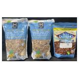 2-48oz natural shelled walnuts & 40oz Blue