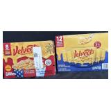 2, 8 boxes velveeta shells&cheese original. 12