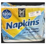 Napkins thick and strong 1200 1-ply napkins