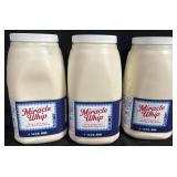 3 - 1 gallon miracle whip