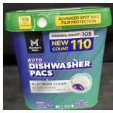 110ct. Tub of Auto Dishwasher Pacs