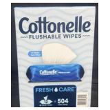 Cottonelle Flushable Wipes 12 packs of wipes 504