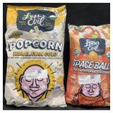 14oz Lesser Evil popcorn & 17oz Lesser Evil Space