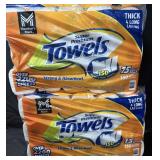2- Super Premium Towels 15 Mega Rolls each