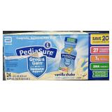 24-8 fl oz PediaSure vanilla shakes