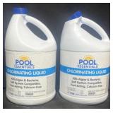2- Pool Essentials Chlorinating liquid 1 gal each