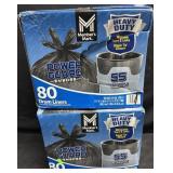 2- 80ct. Boxes of Heavy Duty 55Gal. Drum Liners
