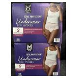 2- Womenï¿½s total protection underwear size S