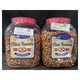 2-60oz Utz mini twists pretzels