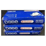 3- 500ct. Boxes of Dixie Red Checkered Wrap &