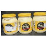 3- Dukes Real Mayonnaise 64 fl oz each
