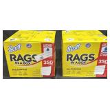2- Rags In A Box 350ct each box