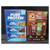 23-1.76 oz Pure Protein bars & 12-1.6oz IQ Bar