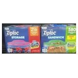 Ziploc Storage Quart 216 Bags, Ziploc Sandwich