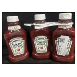 3 bottles of Heinz tomato ketchup 44oz.