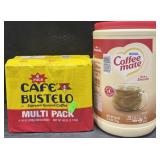 4-10oz Cafeï¿½ Bustelo ground coffee & 56oz Coffee