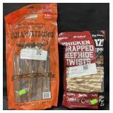 16oz bully sticks dot treats & 18.75oz chicken