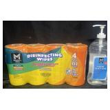 4 Pack of Disinfectant Wipes, 67.6 fl oz of Hand