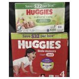 Huggies little movers size 4 160 diapers.