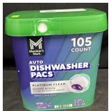 105ct. Tub of Auto Dishwasher Pacs