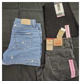 Women's size 6 Levi's denim shorts, dress pants
